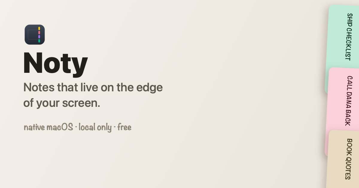 noty website preview